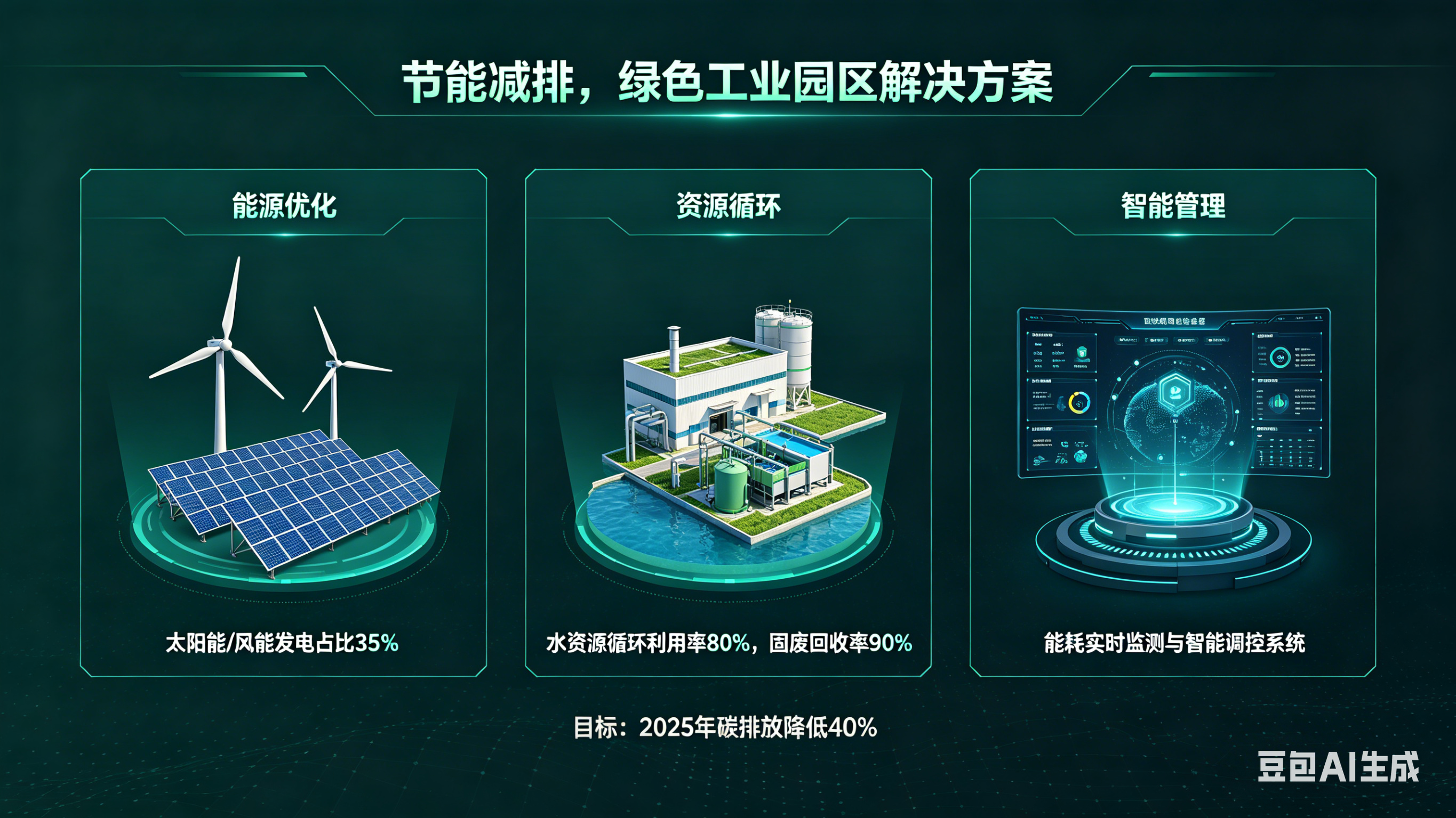 绿色工业园区解决方案示意图
