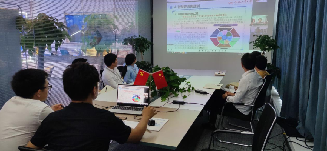 组织全体党员与合工大信息管理系胡小建教授技术交流会